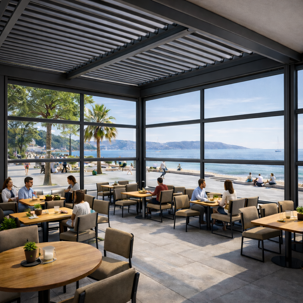 Giyotin Cam Bursa Pergola Sistemleri